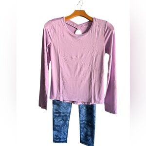 Eddie Bauer Lilac and Blue Kids Long Sleeve Set